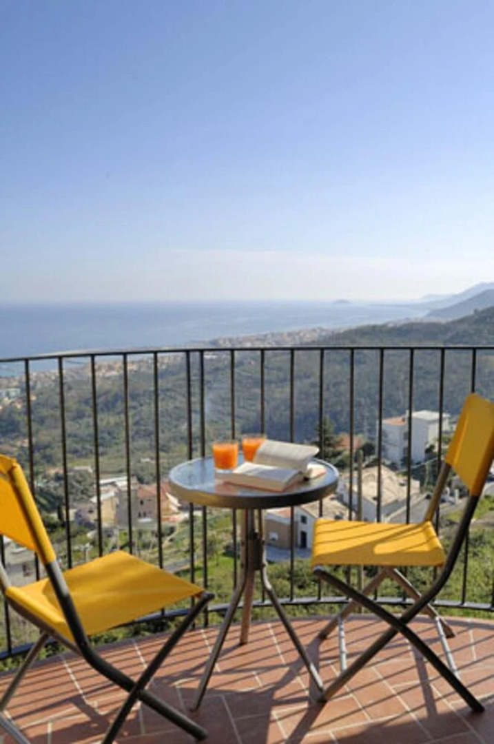 Apartment With 2 Bedrooms in Pietra Ligure, With Wonderful sea View, Shared Pool, Enclosed Garden Near the Beach
