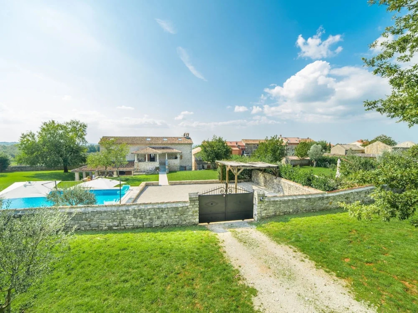 Enchanting villa with beautiful stone architecture