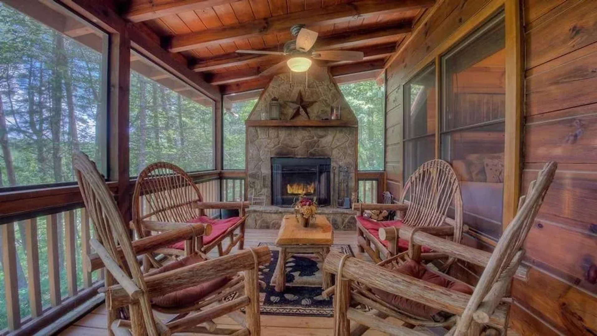 Fireside by Escape to Blue Ridge