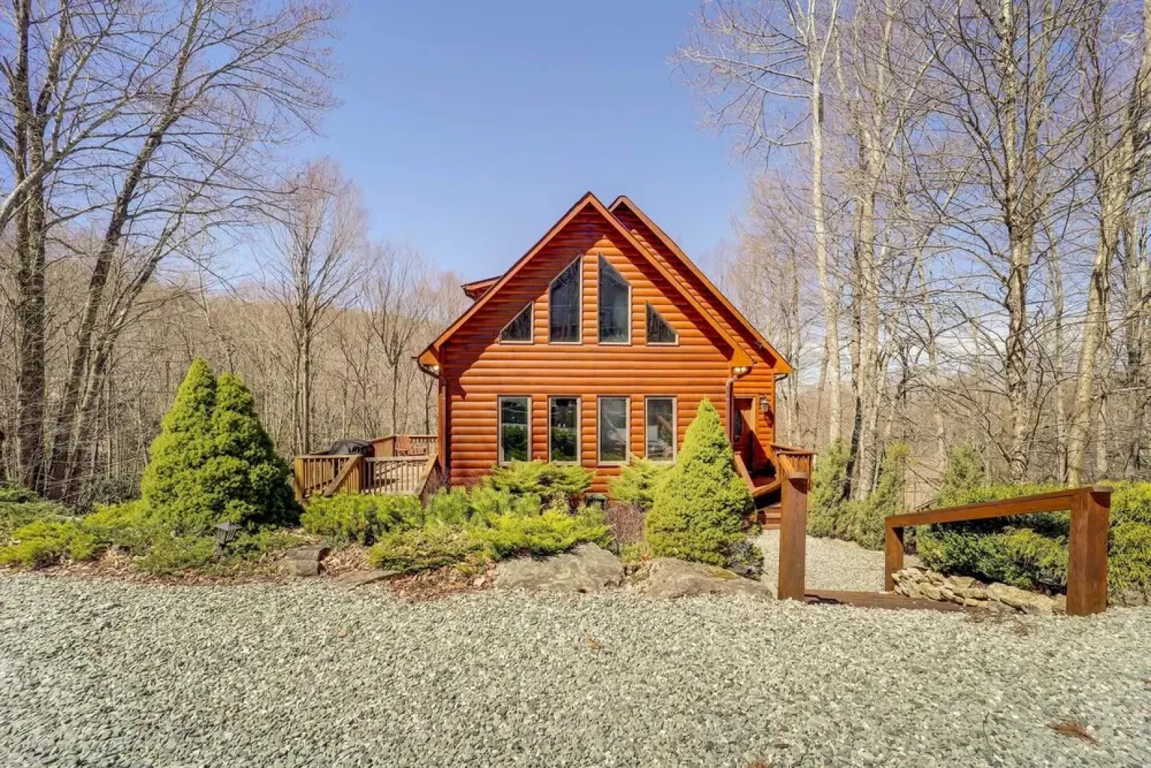 Deck + Scenic Views: Beech Mountain Cabin
