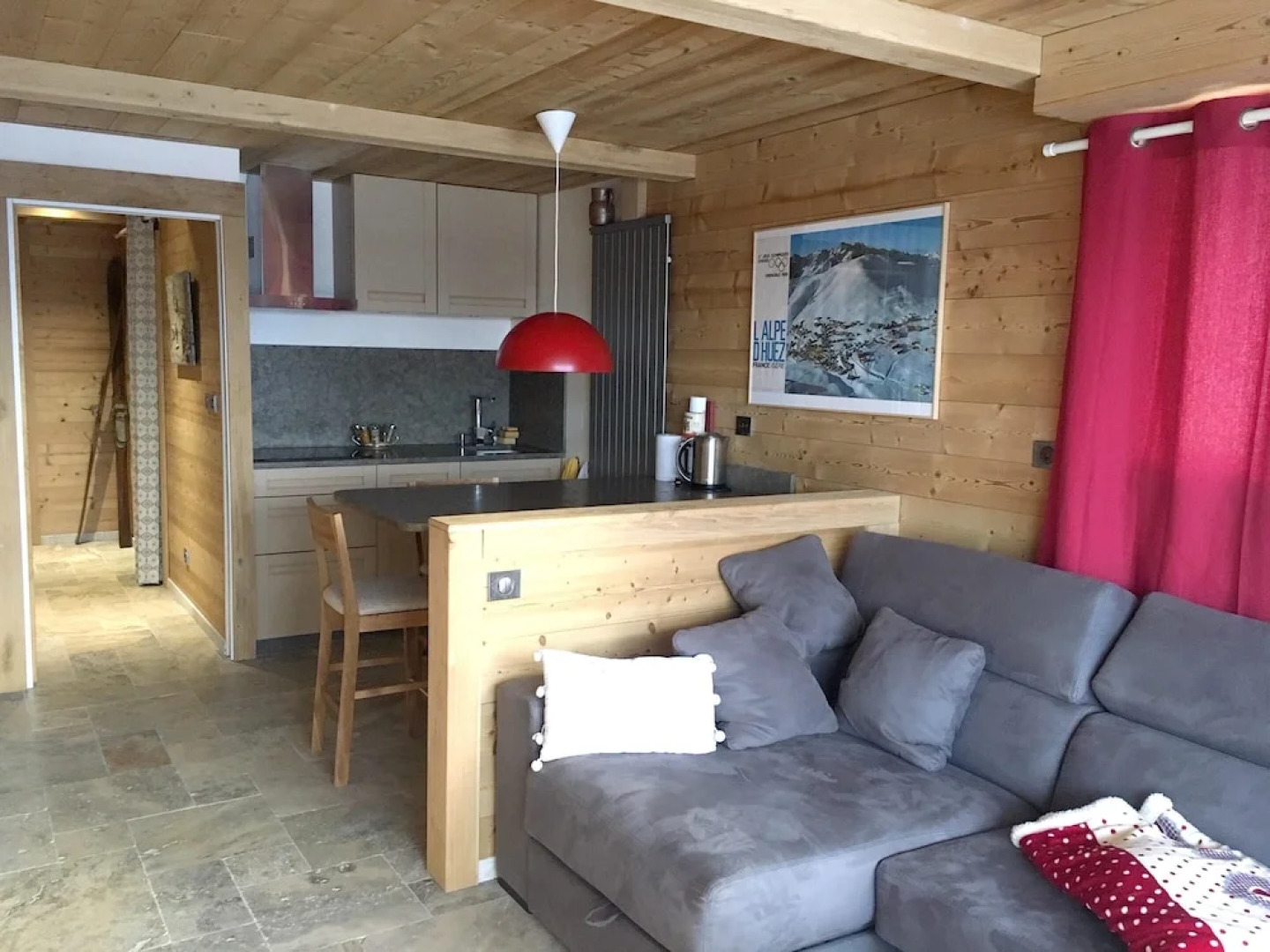 Apartment With one Bedroom in Huez, With Wonderful Mountain View and F