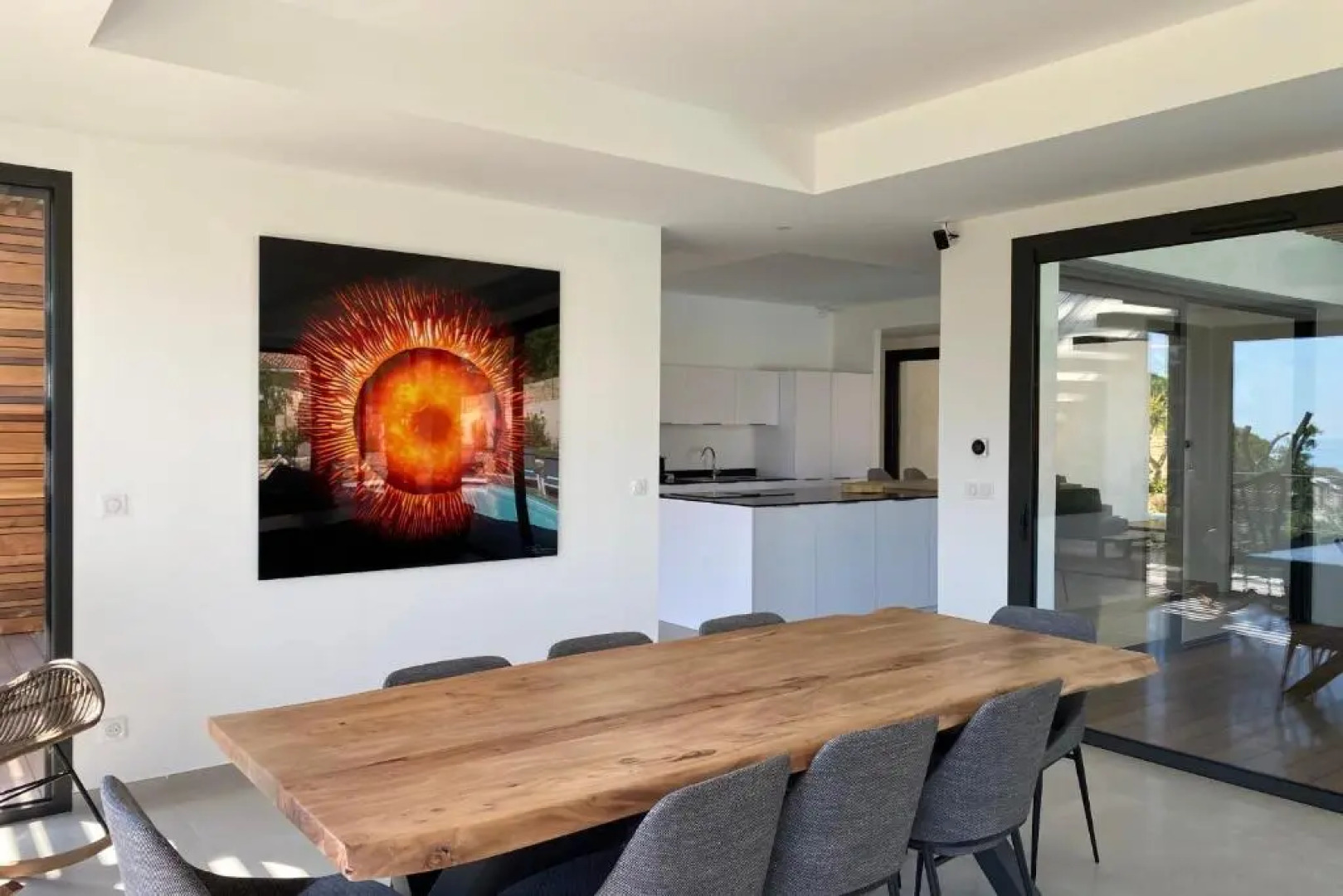 M2 Splendide villa de haut standing 12 pers piscine chauffée vue mer