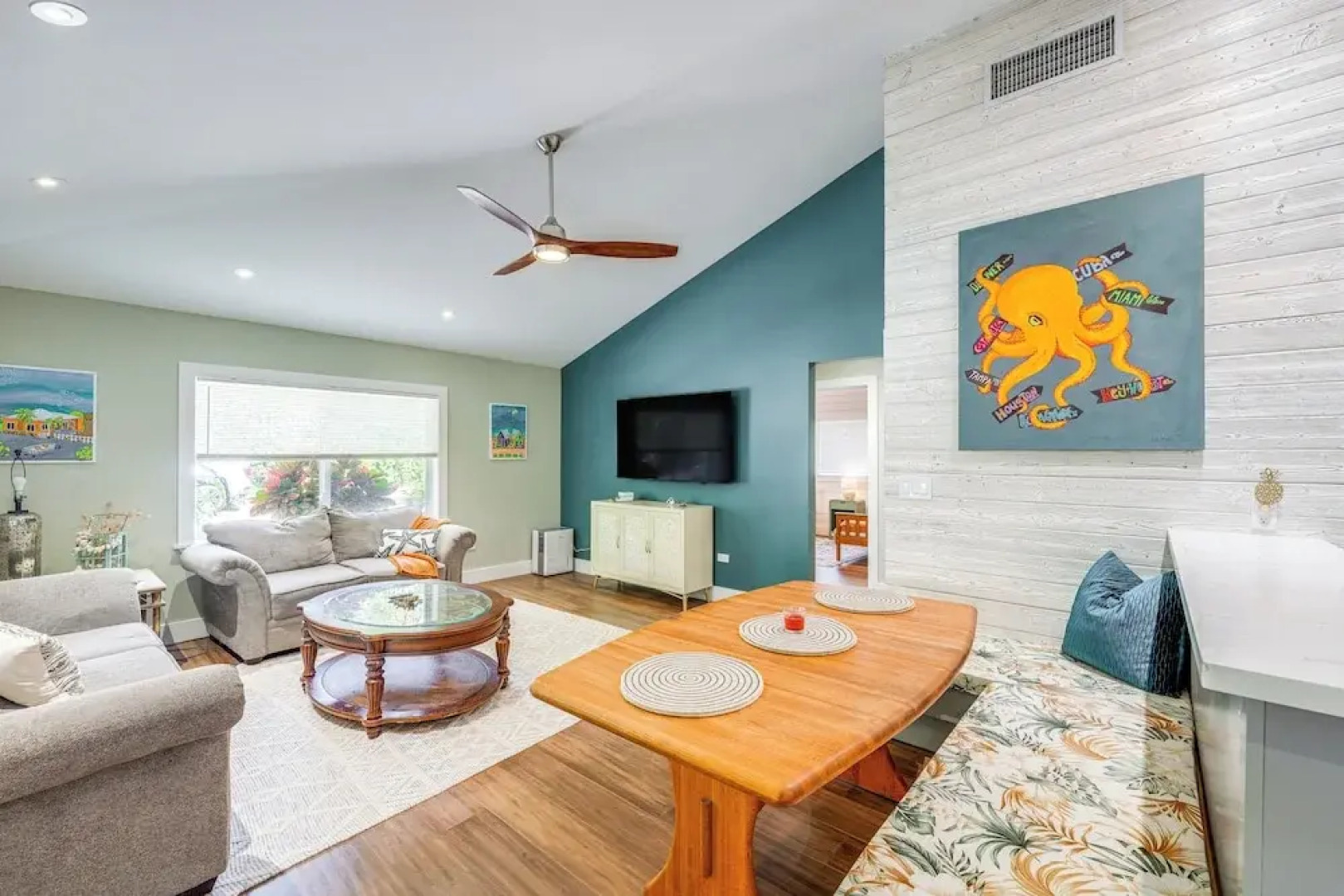 Walk to Harry Harris Beach: Getaway w/ Grill!