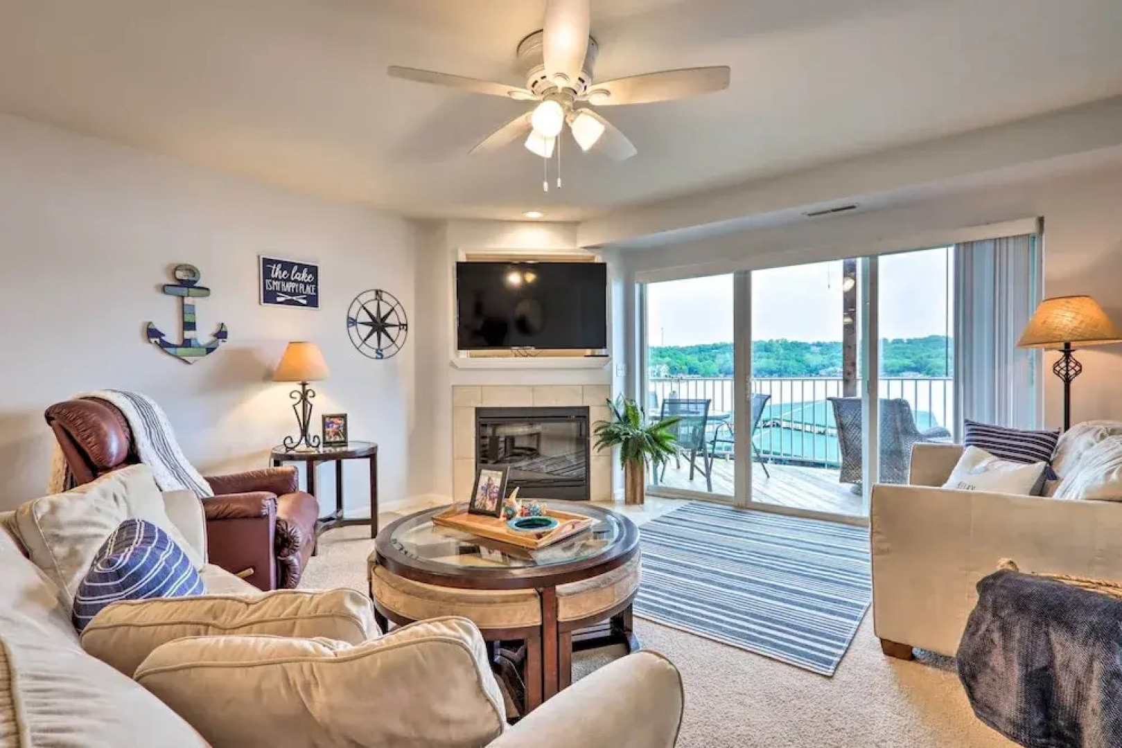 Breezy Lakefront Condo w/ Balcony & Lake View!