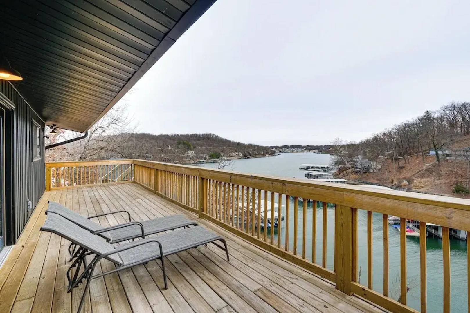 Boat Dock: Waterfront Lake of the Ozarks Home