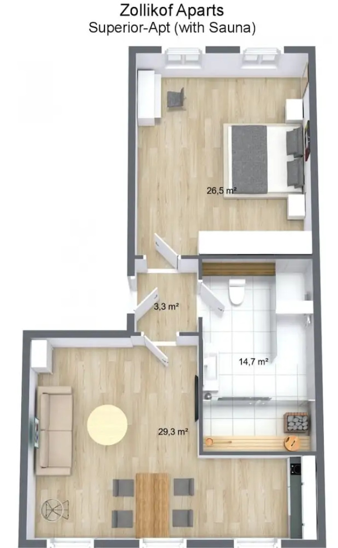 Zollikof Aparts - Sauna & Studioapartments
