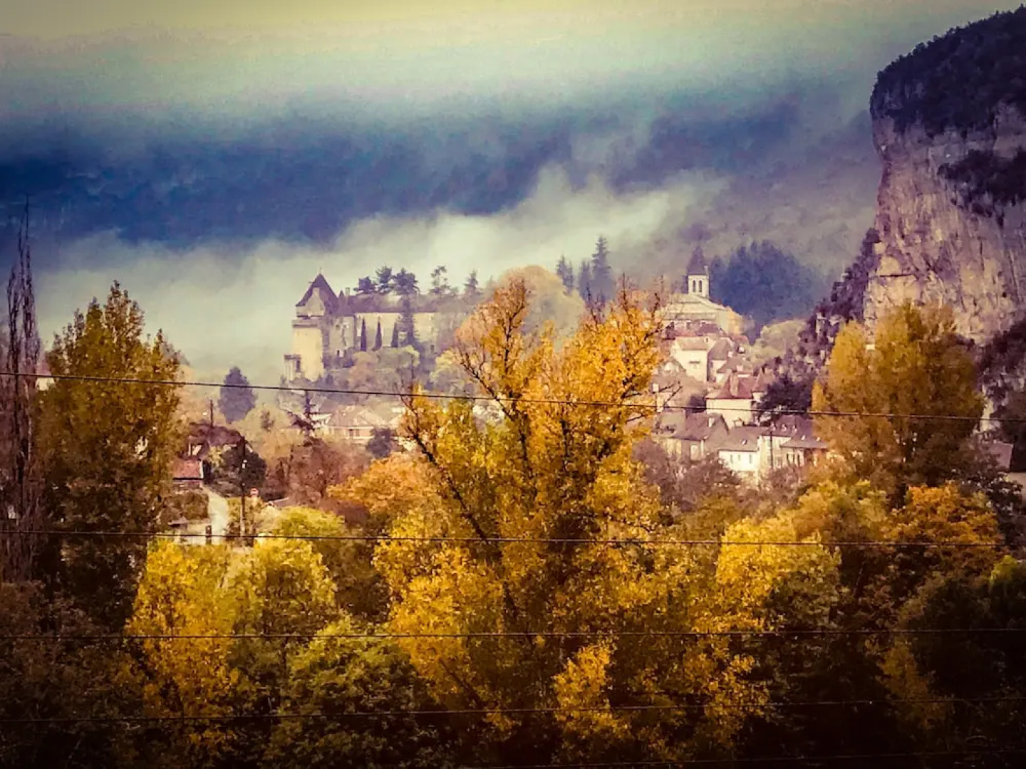 Un jardin dans la falaise