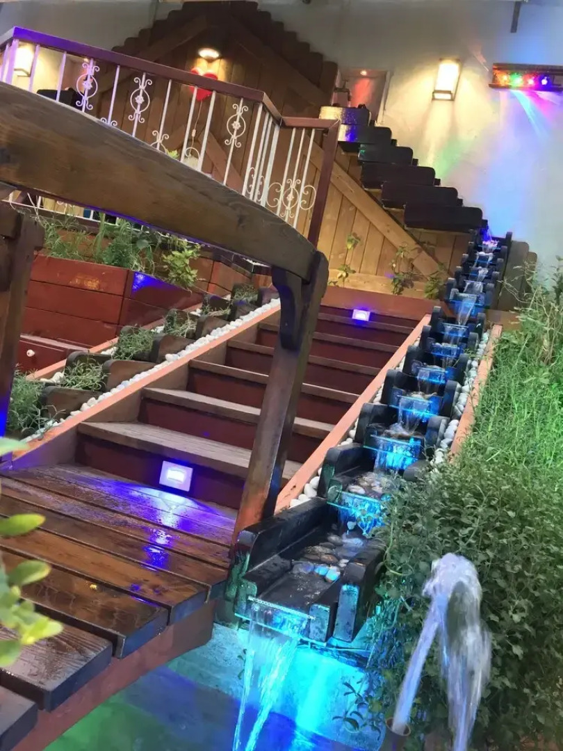 Wooden Water Fall Chalet