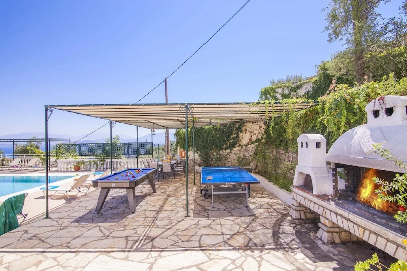 Villa Agathi with amazing view and pool