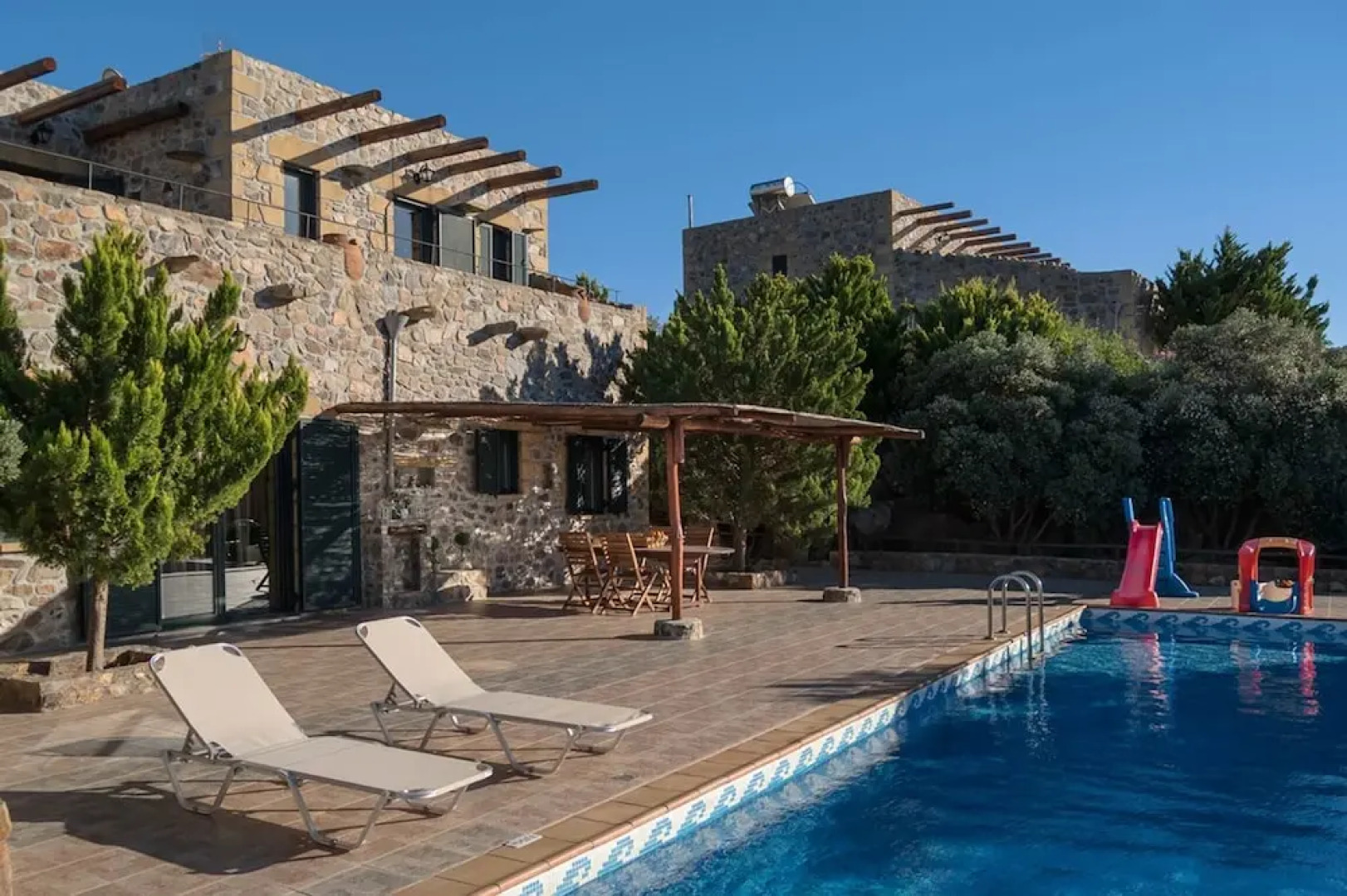 Villa Kimothoe is a Luxury Villa. It Overlooks Livadia bay on the Western Crete