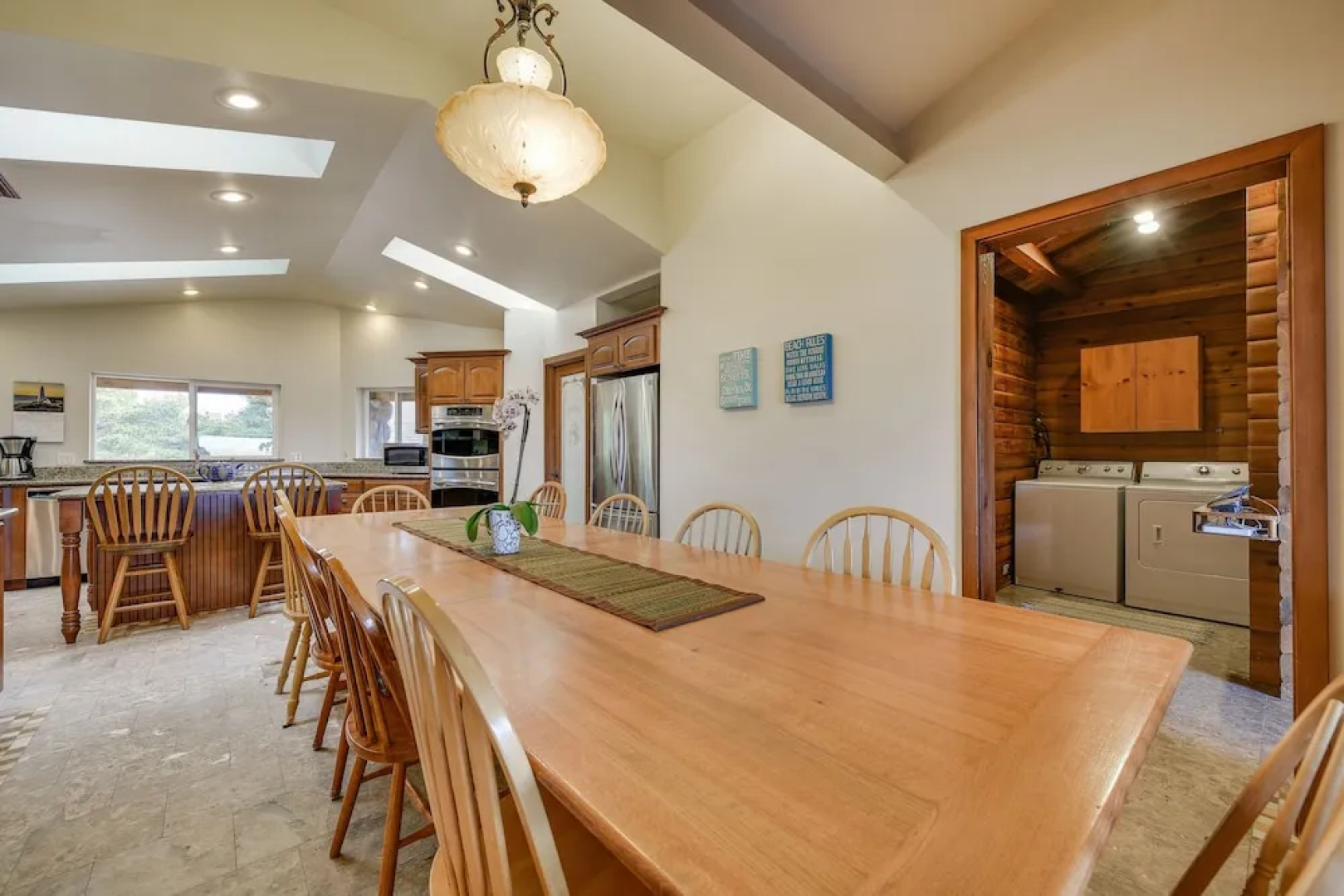 New Listing! Stone W/ Private Beach Path 6 Bedroom Home