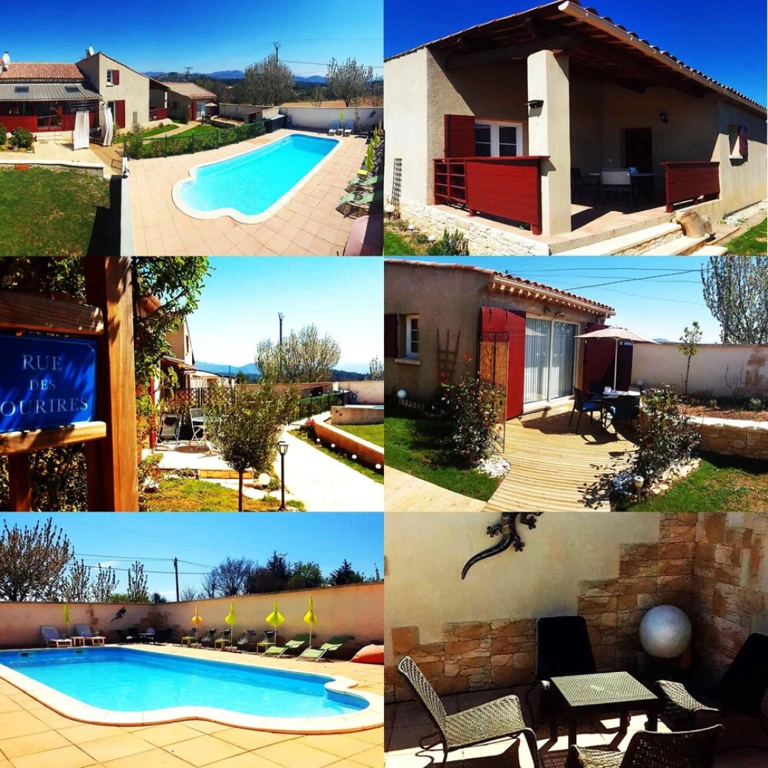 House With one Bedroom in Châteauneuf-val-saint-donat, With Wonderful Mountain View, Shared Pool, Enclosed Garden