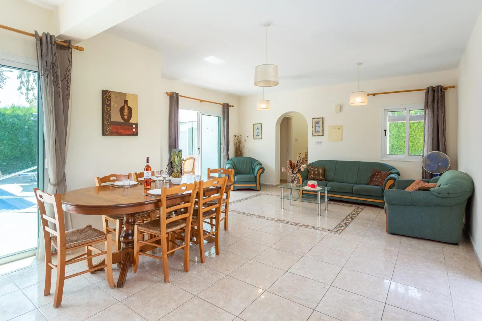 Villa Zenon Large Private Pool Walk to Beach Sea Views A C Wifi Car Not Required - 2222