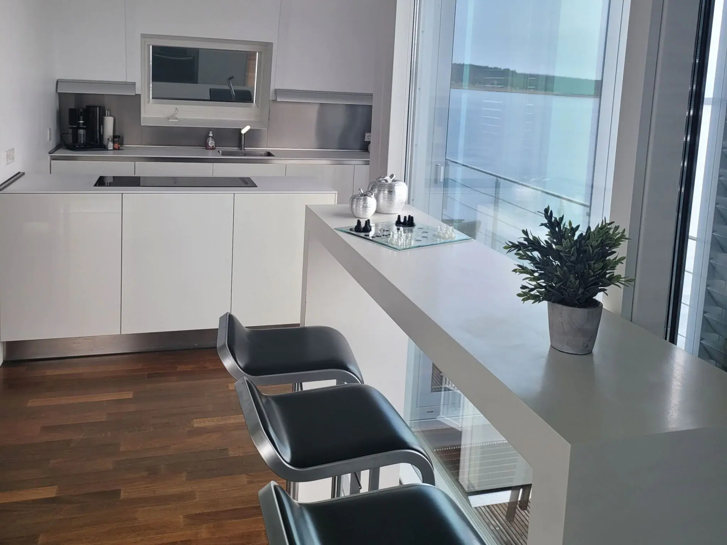 A holiday home in Geierswalde with a roof terrace