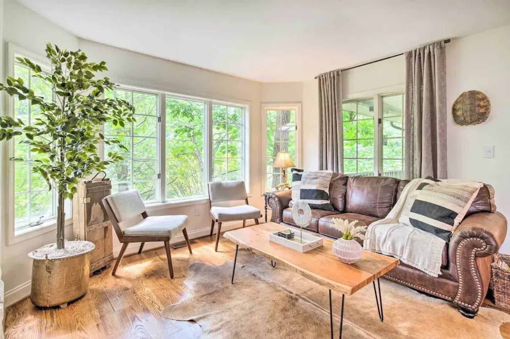 Deck w/ Fireplace: Pet-friendly Lake Lure Retreat