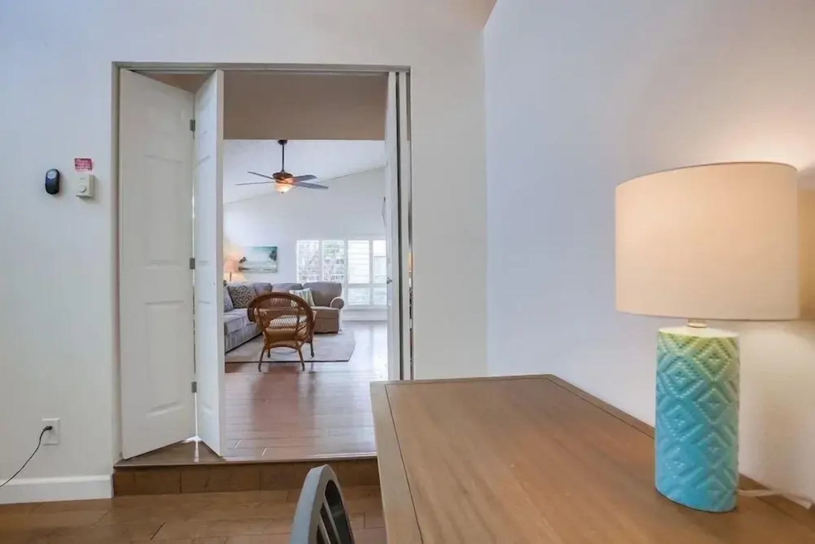 Beachfront Townhome in Solana Beach features Private Den SS166 by RedAwning