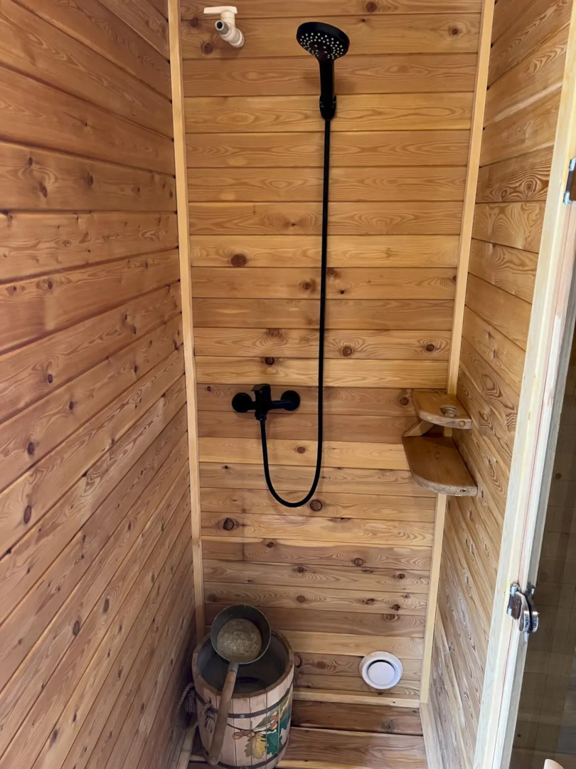 Частный дом 450 А-фрейм Лимон с тёплым бассейном и баней