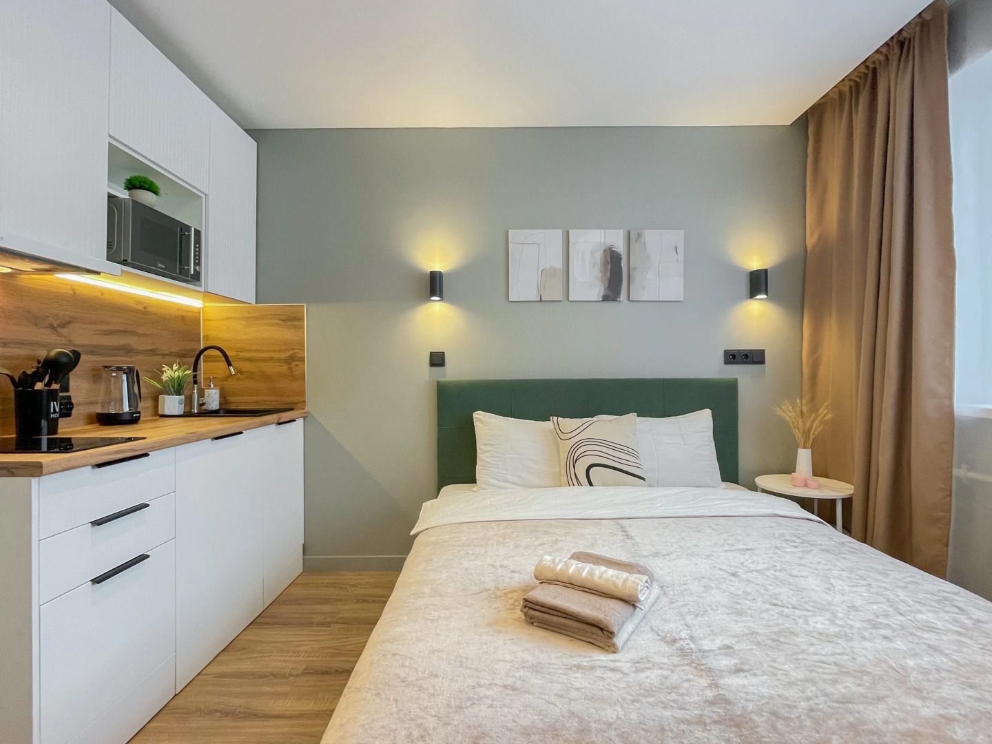 Квартира Dayker City Apartments студия возле метро Тропарево