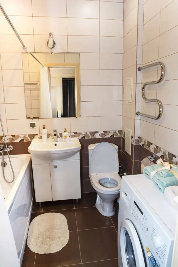 Квартира Просторная и Уютная Однокомнатная с Кроватью и Диваном в ЖК Новый Свет