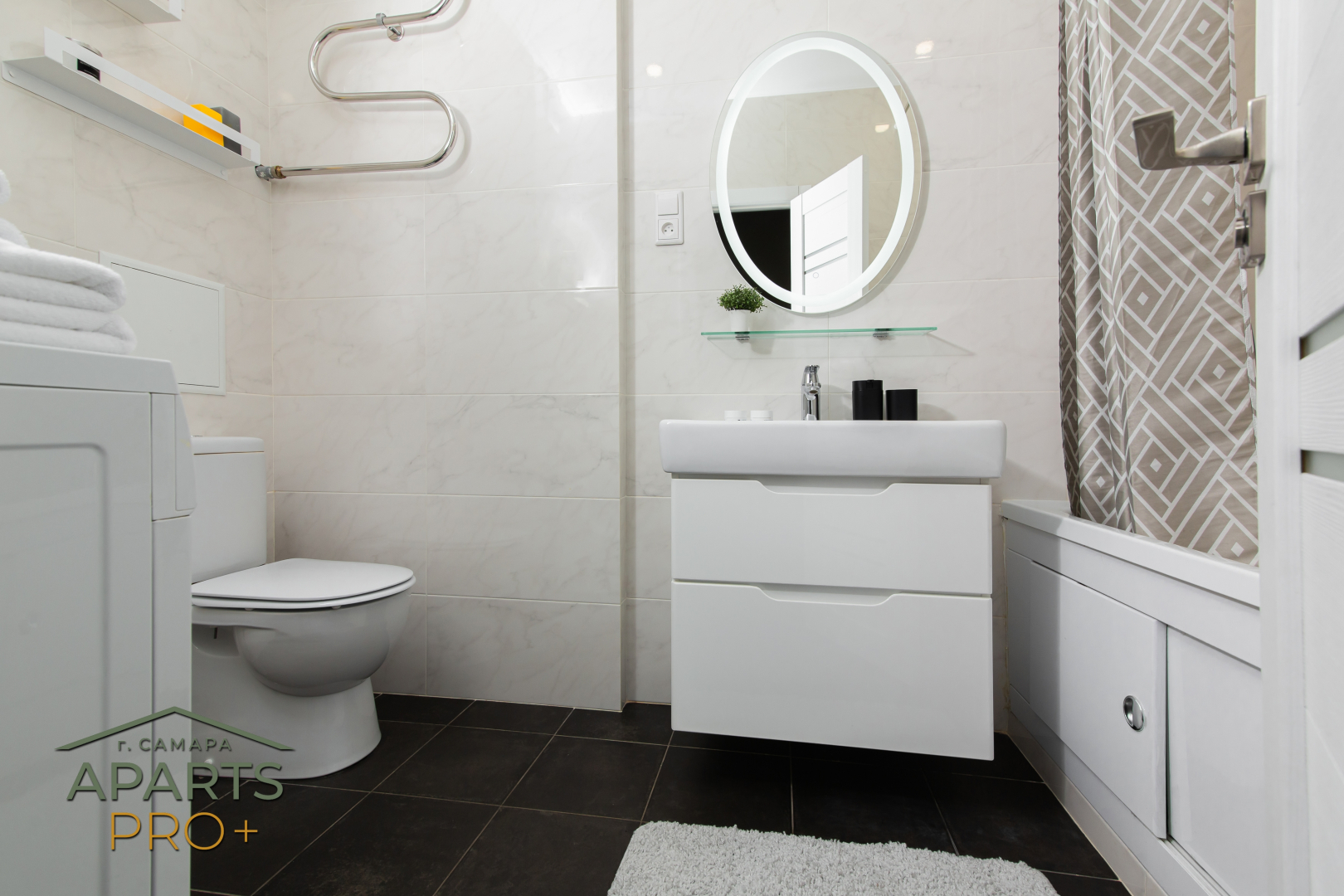 Квартира Aparts Pro Видовая 3-х местная студия с панорамным балконом в ЖК Арго на 12 этаже