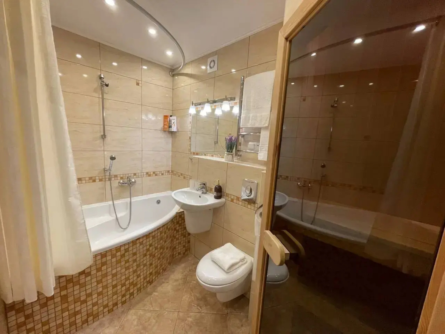 Квартира Двухкомнатная с сауной у Верхнего озера