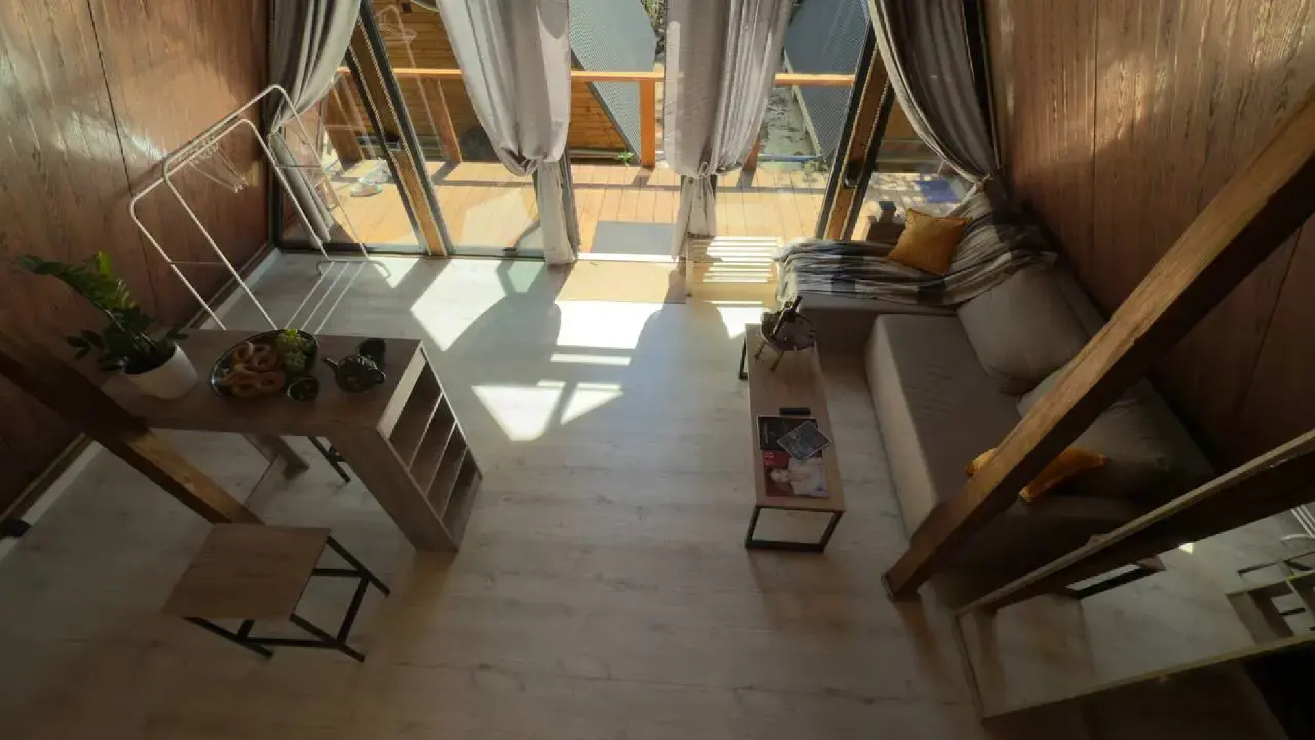 Шале А-фрейм Горный приют в эко стиле с потрясающим видом на горы Красной Поляны