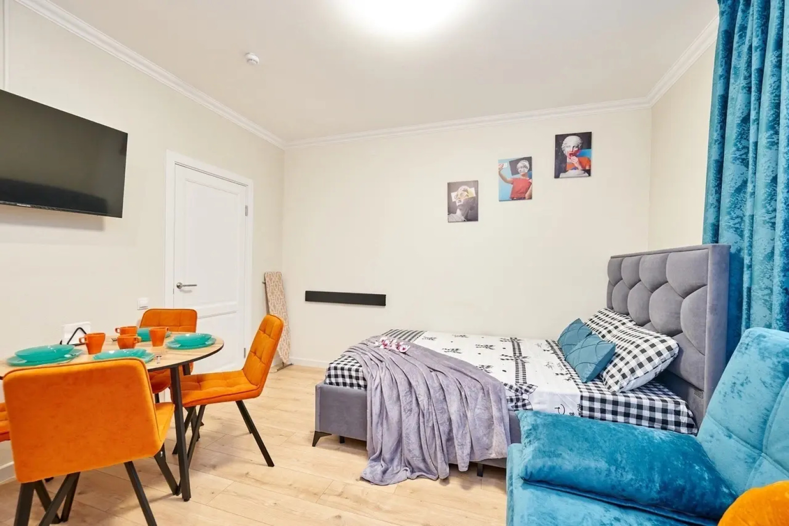 Квартира Студия в новом доме ЖК Премьер, самый центр города у Гипермаркет Семья по адресу Николая Островского 52 на 4 человек