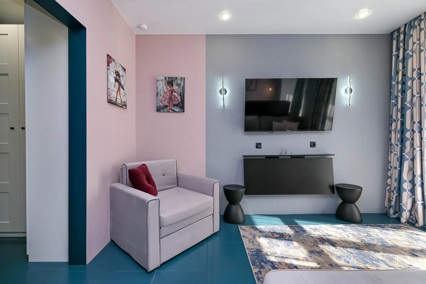 Апартаменты Уютная студия с видом на реку