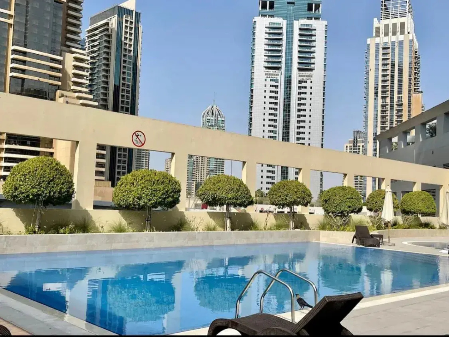 Апартаменты Studio on JBR, SEA view, POOL, Gym, LARGE terrace