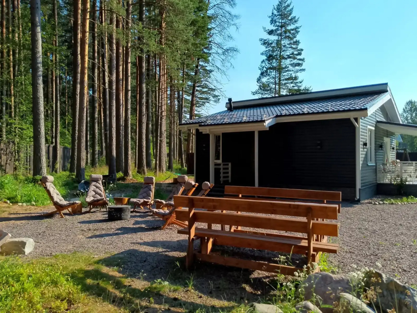 Частный дом в Скандинавском стиле Ладога и маяк Vuohensalo в шаговой доступности