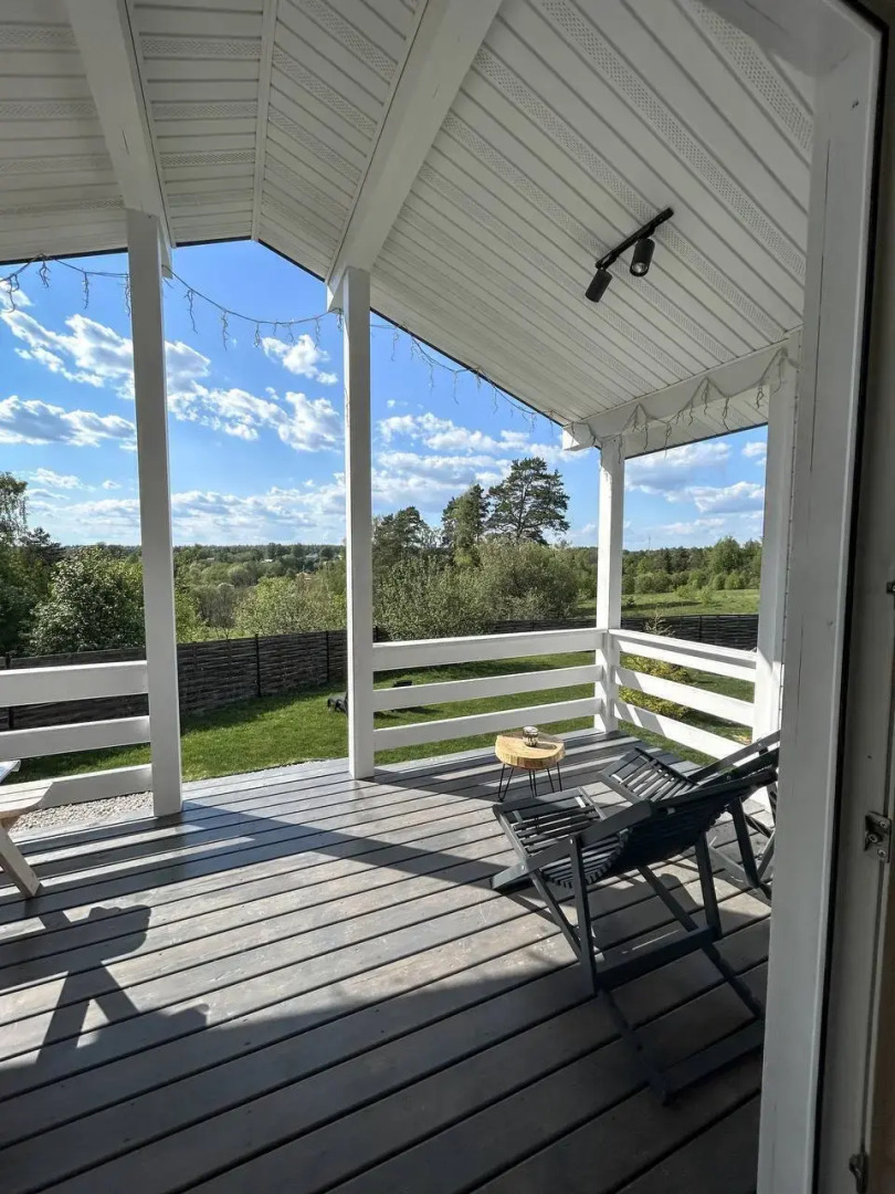 Частный Дом панорамный у леса и озера с сауной и купелью