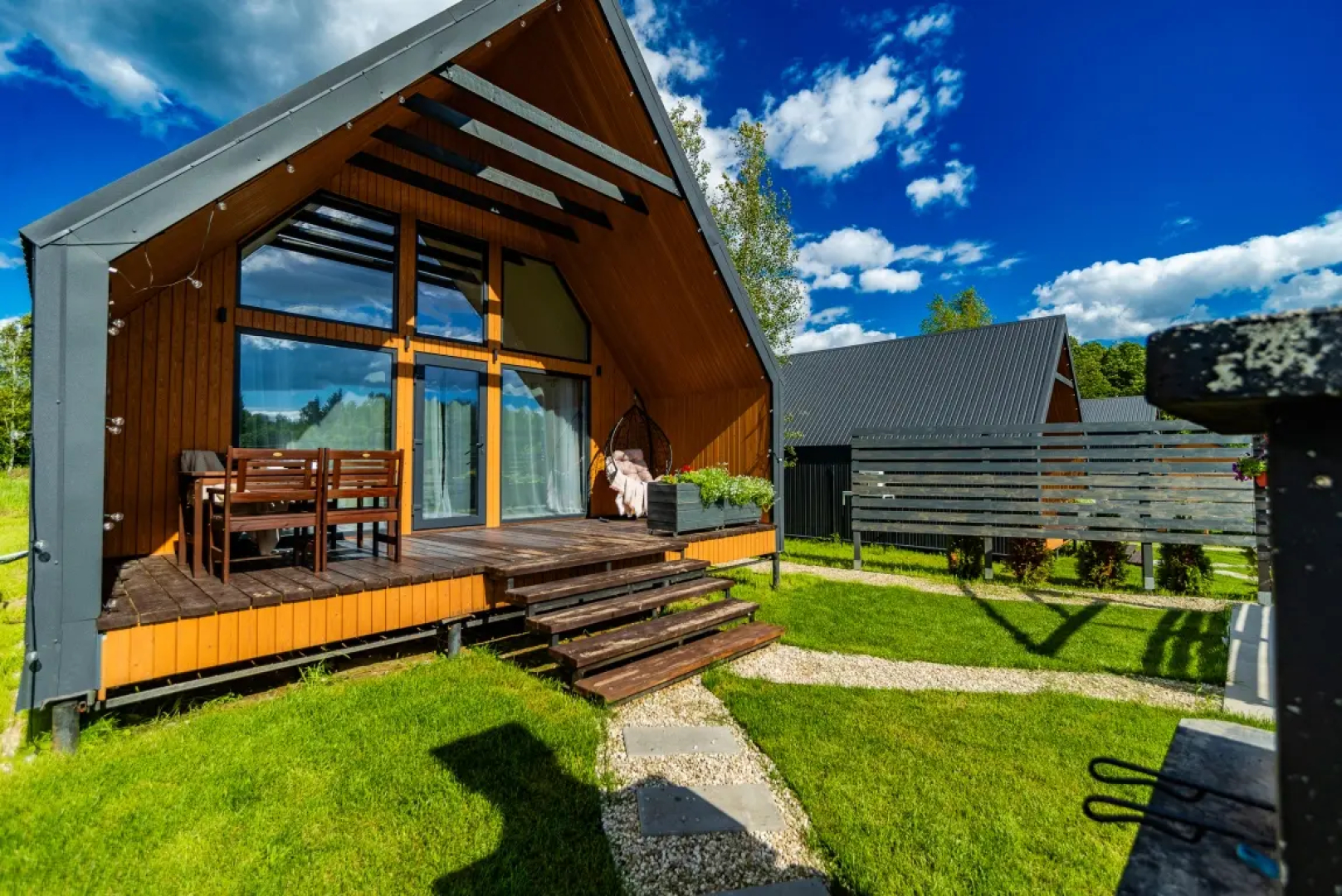 Частный Дом Барнхаус №5 с дровяной баней и горячим Чаном на 6 человек