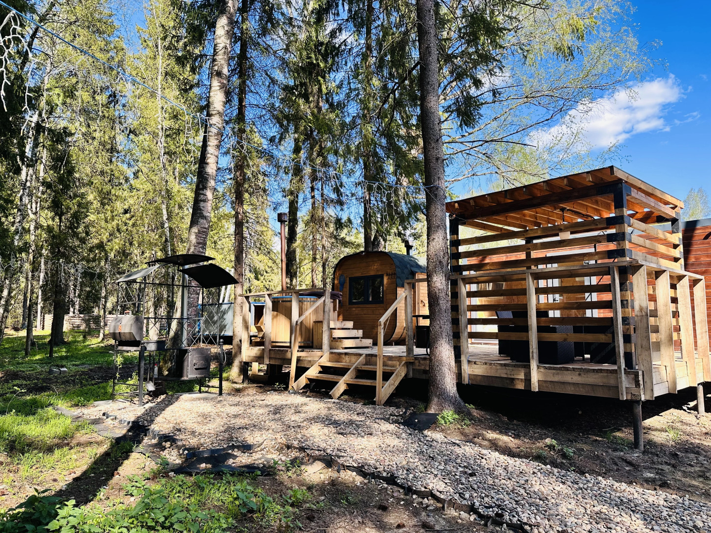 Частный Дом Модульный домик в лесу на Живописной улице