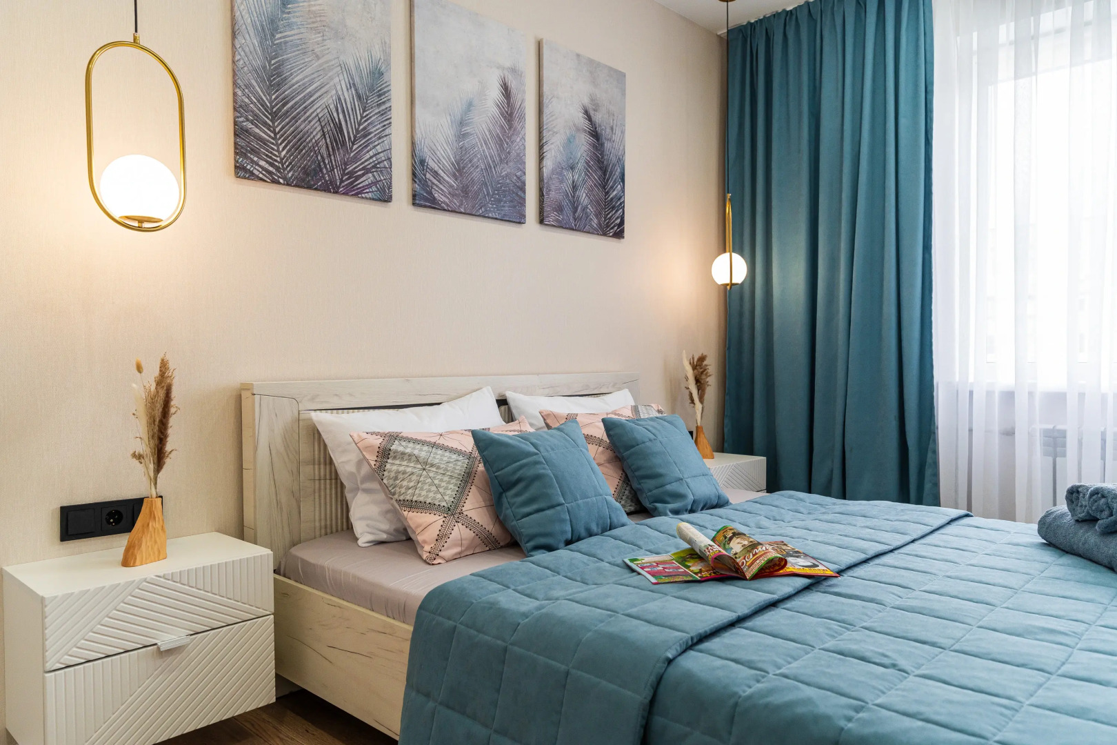 Апартаменты с дизайнерским ремонтом в Геленджике, микрорайон Парус от LetoApart