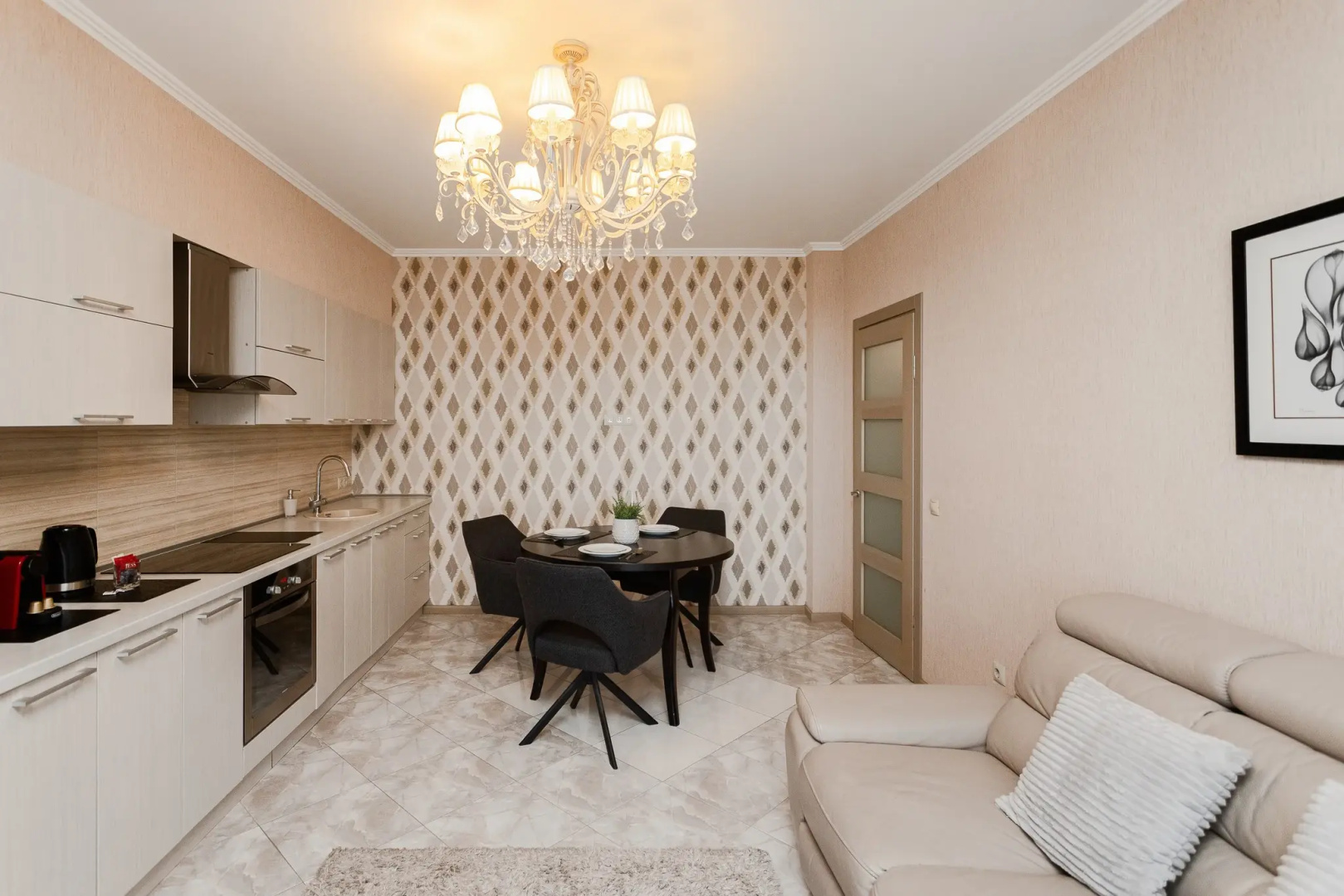 Апартаменты Crown39 - 1к №104: 57 м2, 15 этаж из 21