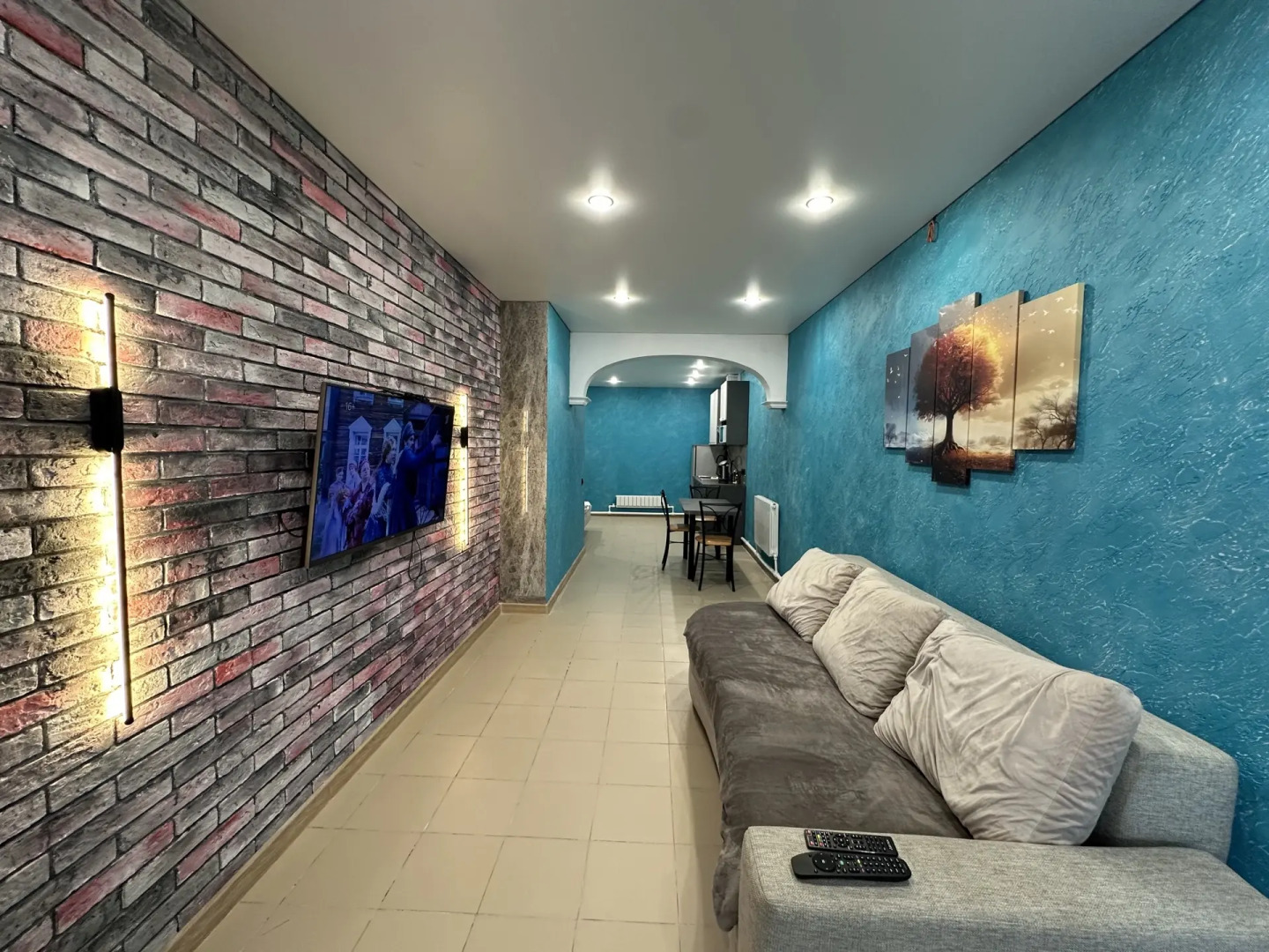 Апартаменты Улучшенные с большой двуспальной кроватью 7