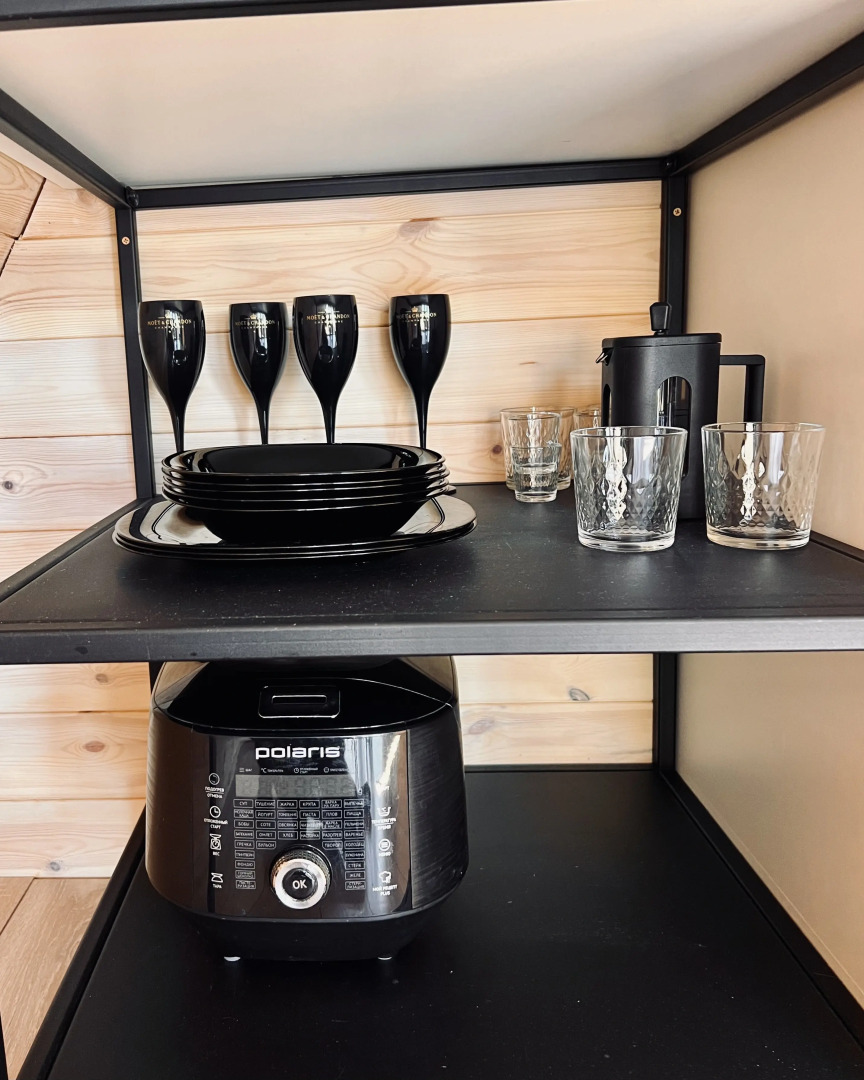 Шале А-фрейм с видом на горы и лес