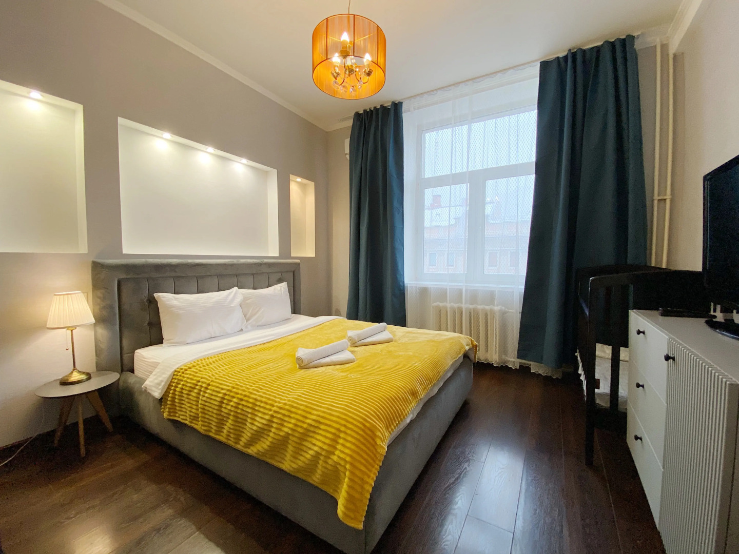 Апартаменты у Пушкинской и видом на Тверскую улицу