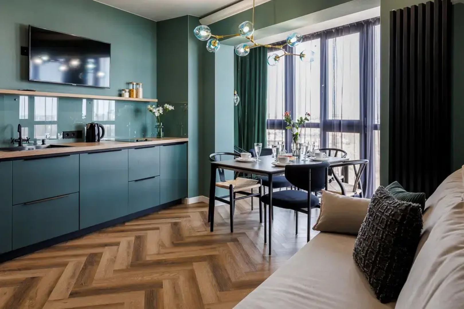 Апартаменты MORE и SPA c сауной и видом на реку