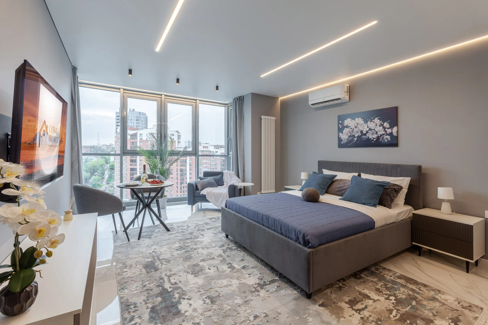 Квартира Nebo - Новая Студия в ЖК Галактика Центр Города