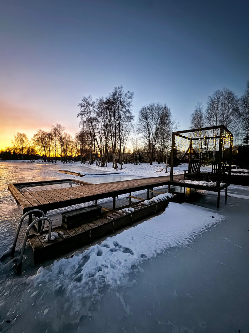 Глэмпинг А у реки