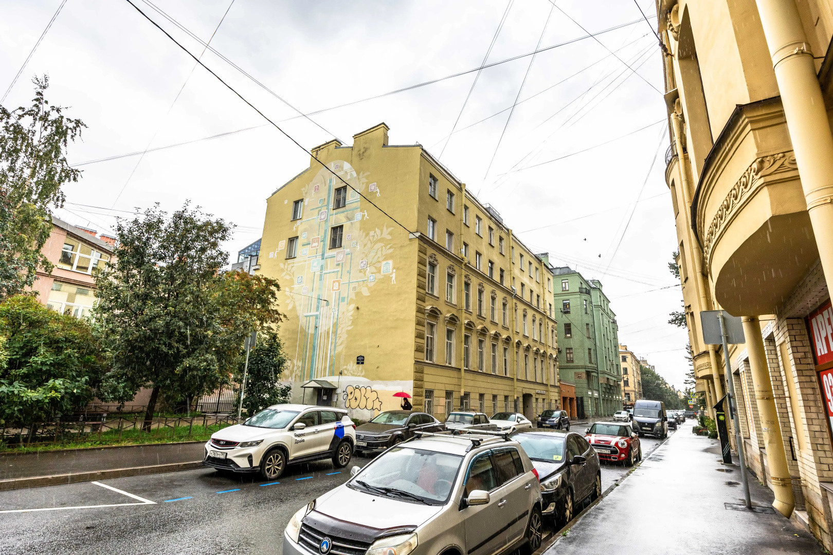 Квартира Стильная студия возле набережной Невы