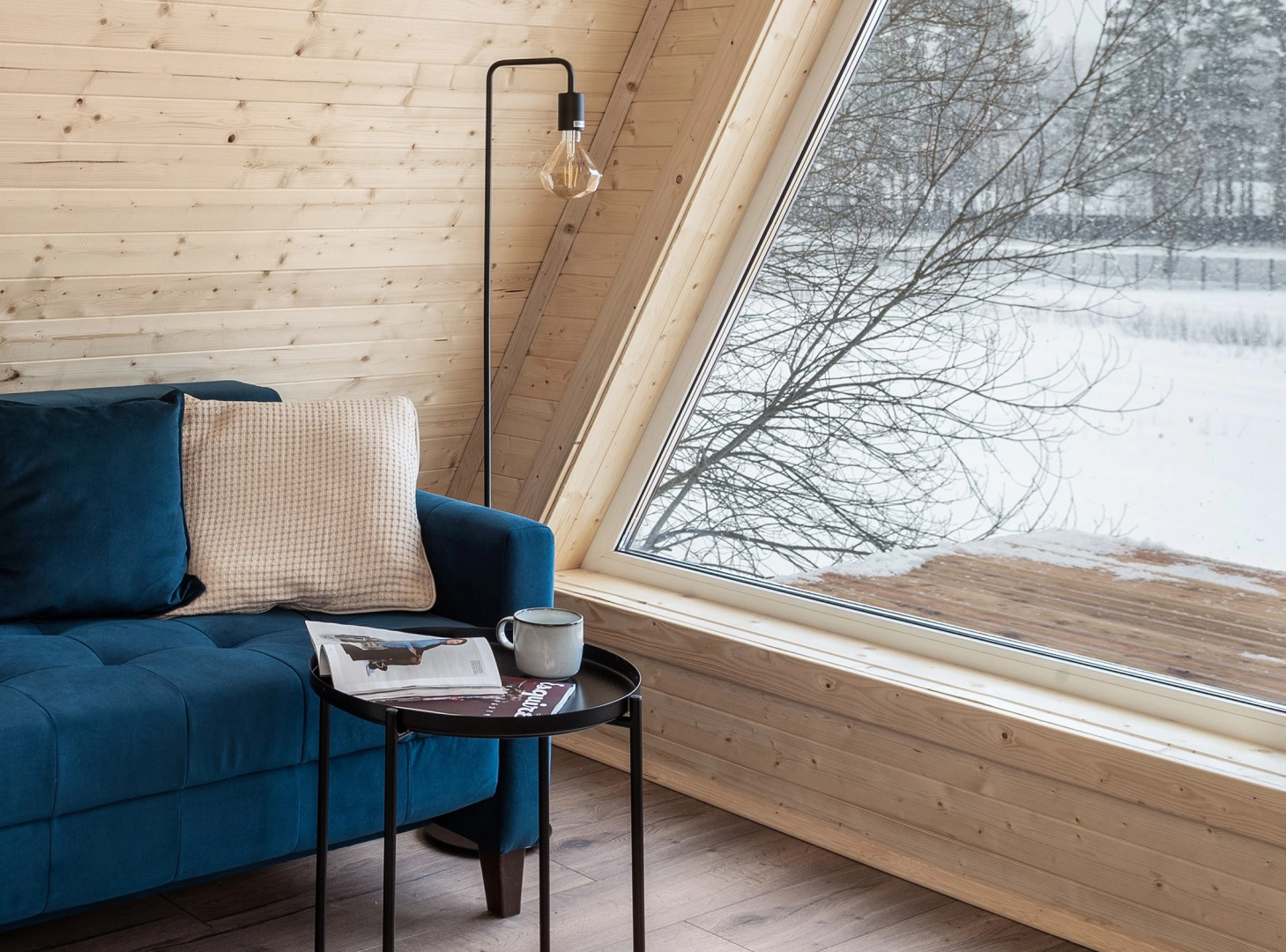 Частный дом A-frame с сауной у Игоры