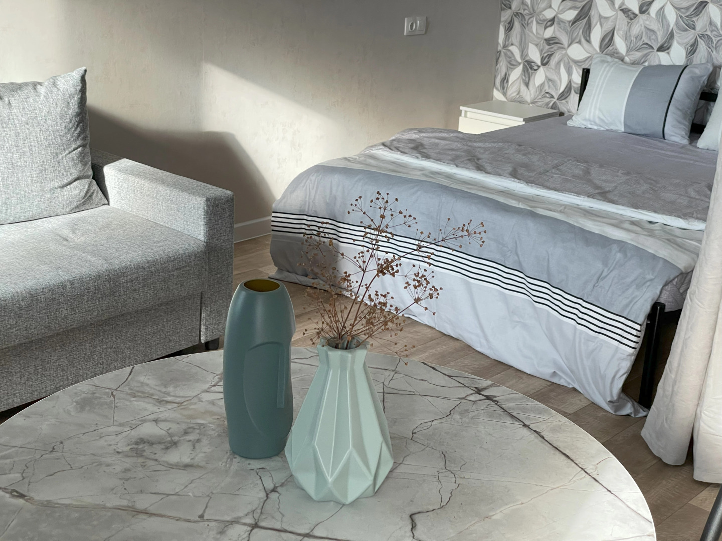 Квартира студия с дизайнерским ремонтом