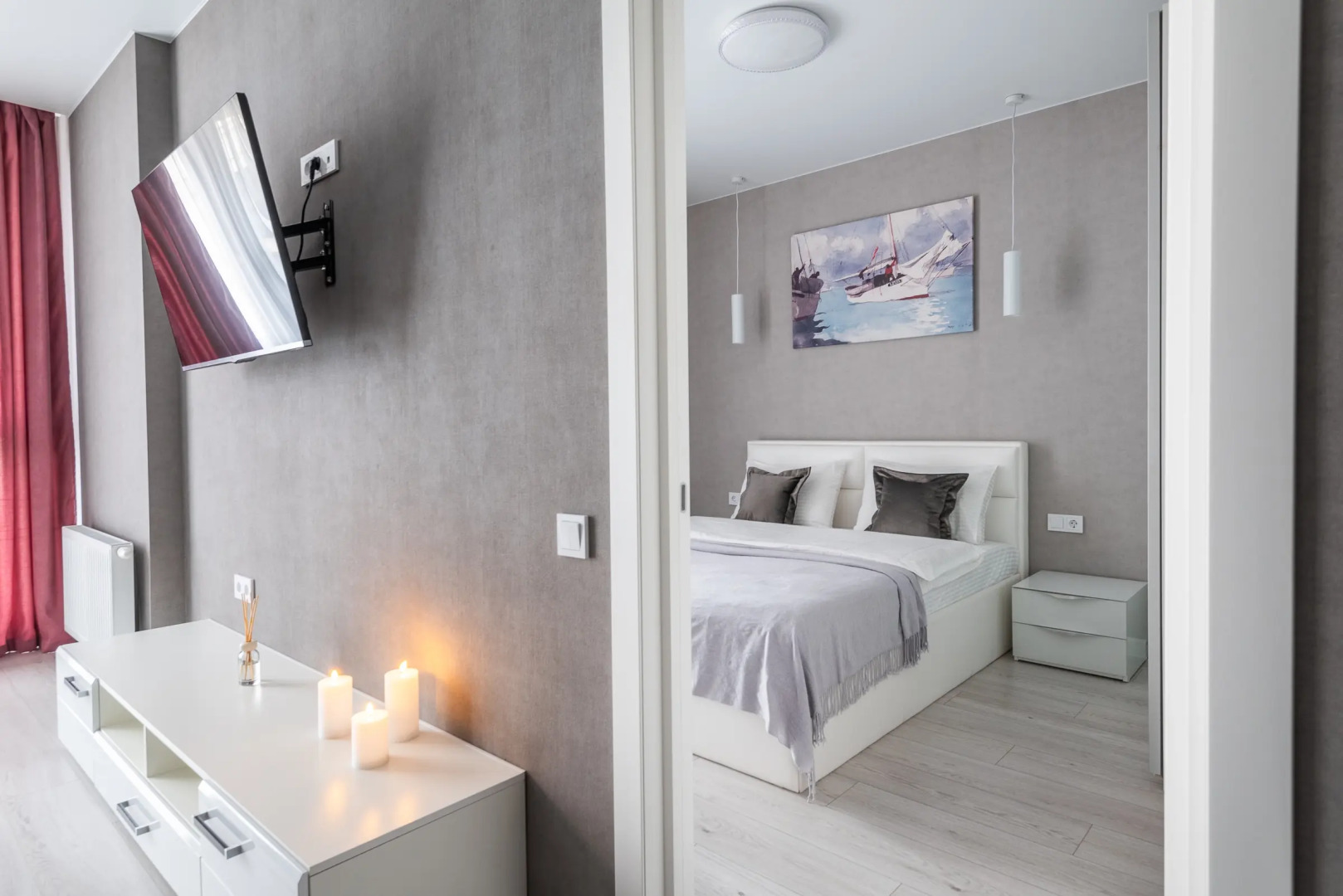 Квартира на сутки Парк Челюскинцев Кухня объединена с жилой зоной Отдельная спальня Современная техника Wi-Fi