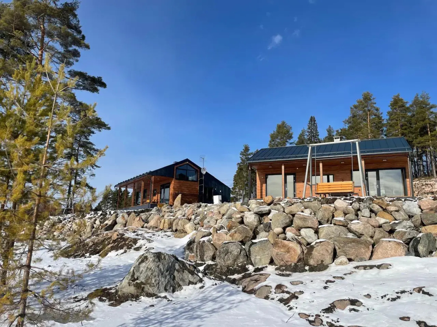 Частный дом Домики Ихоярви на озере (дом 4)