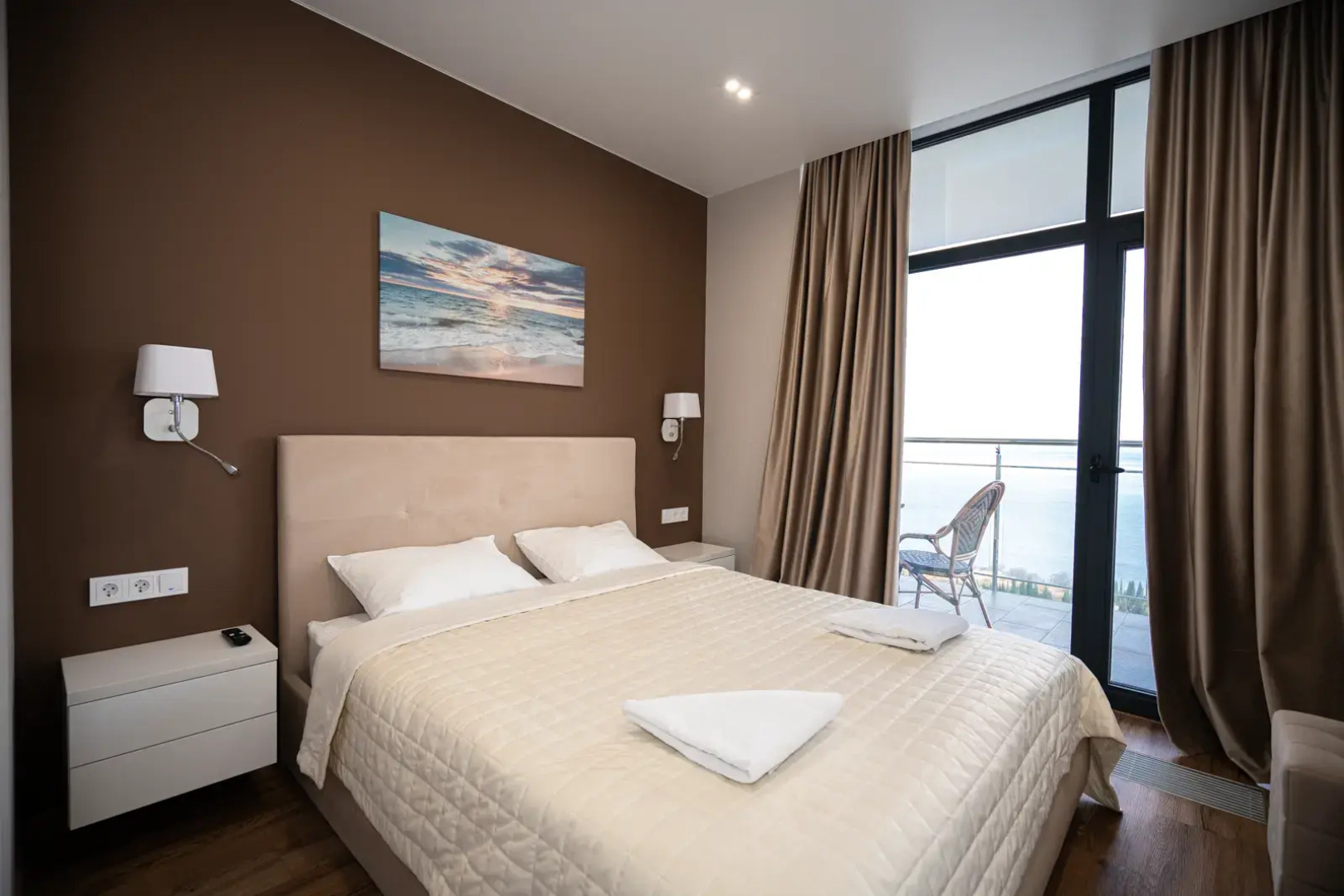 Апартаменты LS-Lux-Orange с прямым видом на море с 14 этажа