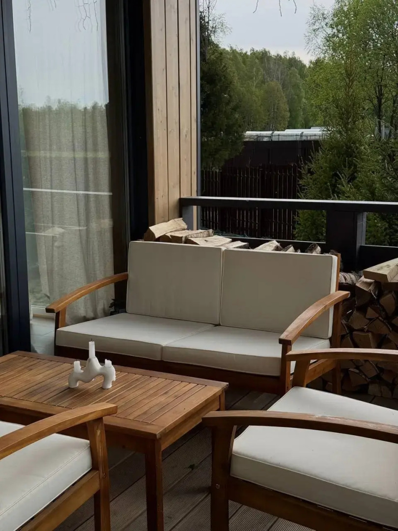 Частный Дом панорамный из пинтерест с камином и сауной