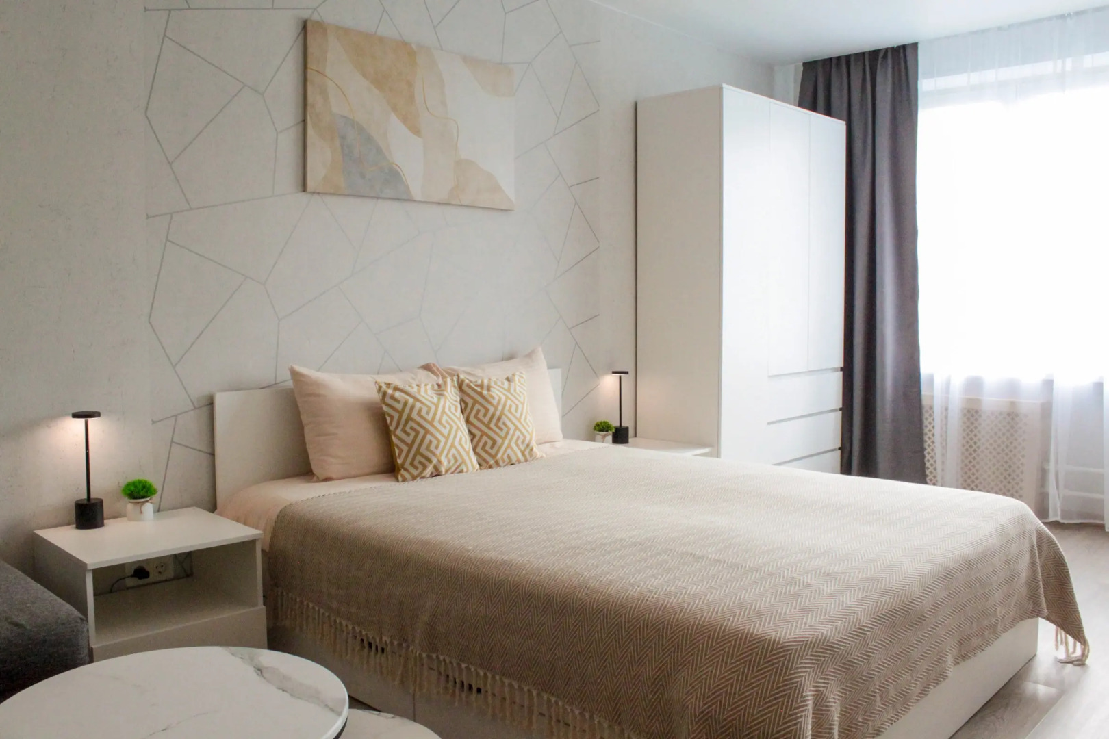 Апартаменты Однокомнатная светлая квартира