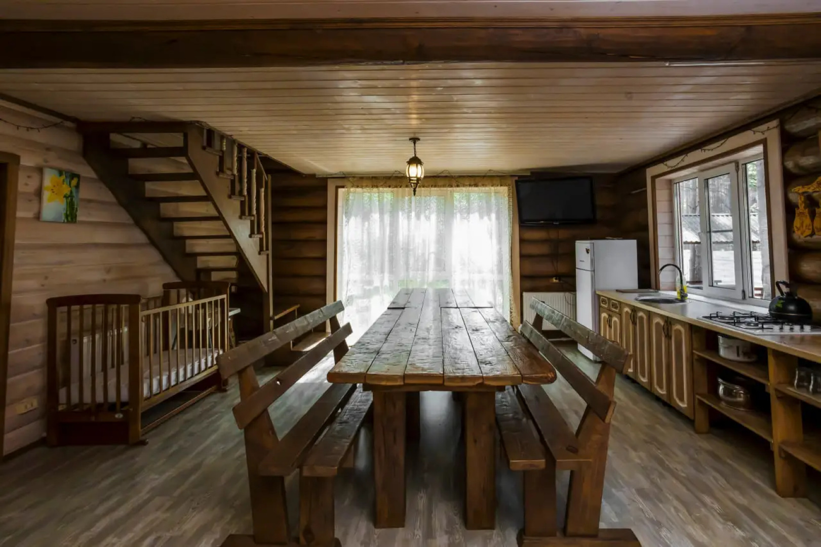 Частный дом в лесу у реки Пра на первой береговой линии